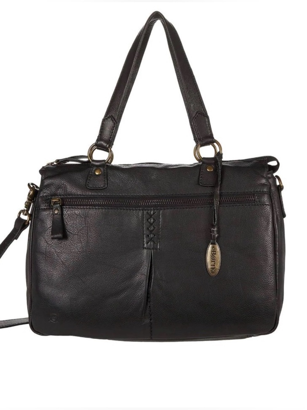 Black Leather Tote Bag